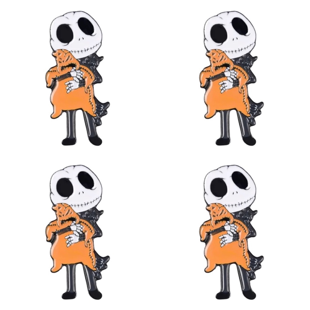Set of 4 Disney Nightmare Before Christmas Oogie Boogie Kawaii Soft Enamel Pin